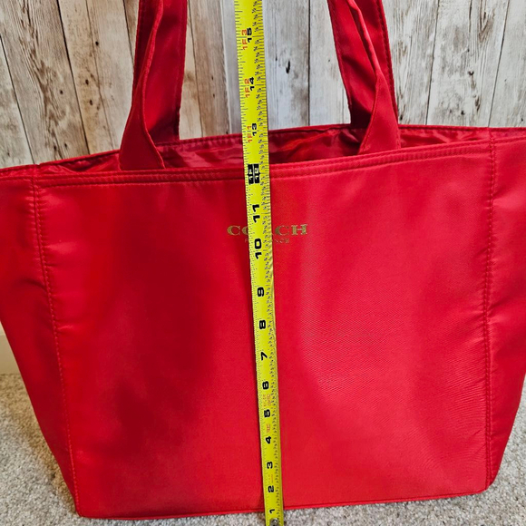 Coach Red Tote Bag - Picture 4 of 9